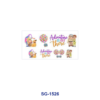 oly-0a84844f3601beb65c6469e5cb91804e Wholesale 8pcs Mixed Cartoon Animal Floral Text Print 3oz Cup Stickers Wrap OLY Exclusive