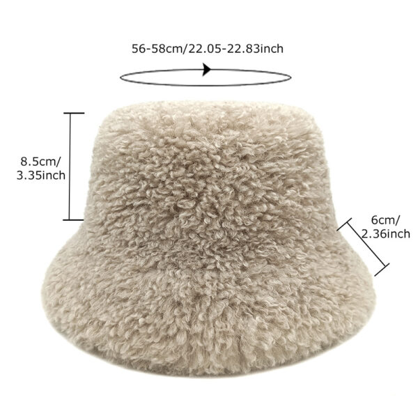 Wholesale Korean Japanese Style Beige Bucket Hat Sun Protection Winter Fashion Accessory Gift for Women