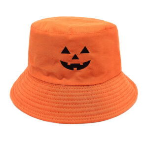 Wholesale Halloween Themed Fashion Fisherman Hat with Pumpkin and Monster Design Trendy Sun Protection Hat for Party or Everyday Use