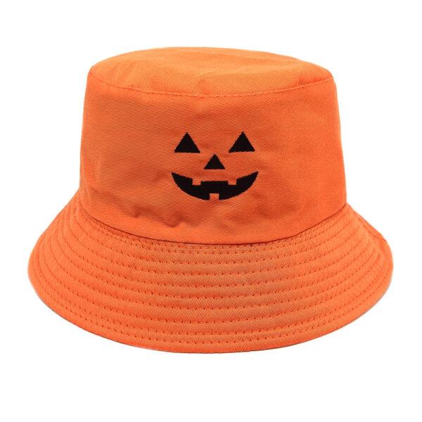 Wholesale Halloween Themed Fashion Fisherman Hat with Pumpkin and Monster Design Trendy Sun Protection Hat for Party or Everyday Use