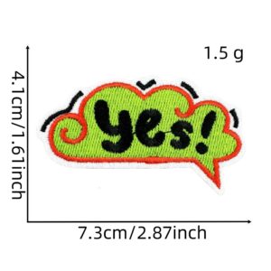 English word cloth sticker 5#
