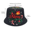 oly-0a91b685cd80d692788613b323416d9f Wholesale Christmas Pattern Fisherman Hat Sun Protection Foldable Unisex