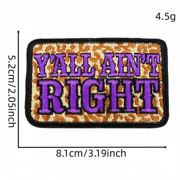 Wholesale Leopard Print English Slogan Embroidered Patches Set of 20 Decorative Clothing Accessory