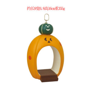 Pumpkin door business card holder