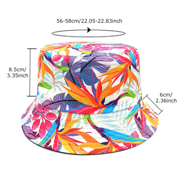 Wholesale Chic Digital Print Bucket Hat Sun Protection Fashion Accessory Gift Boutique