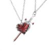 oly-0ac97d77f4e0d249e6ab835de0edc859 Wholesale Zinc Alloy Heart Pendant Necklace for Couples Fashion Jewelry Accessory for Everyday Wear