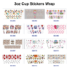 oly-0ade77d04ebbe7f17d97a45bacf984a7 Wholesale 8pcs Beautiful Cartoon 3oz Cup Stickers Wrap OLY Exclusive