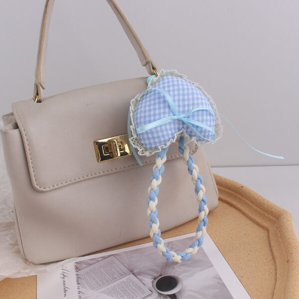 oly-0ae0cf9235a3b0fcb48731dfc8a5332e Wholesale Lace Heart Silicone Phone Wrist Strap Keychain Sweet Candy Color Fashion Accessory for Girls