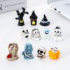 Wholesale Resin Halloween Pumpkin Ghost Doll - DIY Desktop Decor Blind Bag Accessory for Home Decor