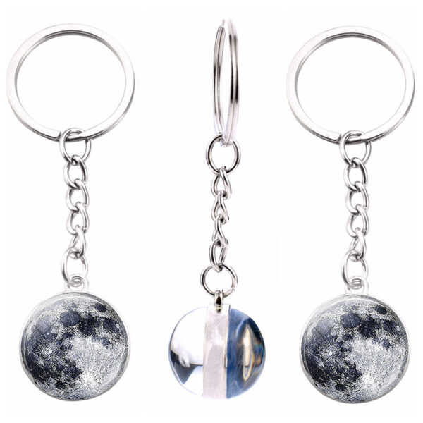 Wholesale Metal Solar System Keychain Nebula Planets Car Key Accessory Boutique Resale