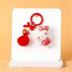 Plaid hello kitty - red