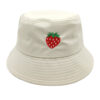 Wholesale Modern Strawberry Embroidered Bucket Hat Sun Protection Resale