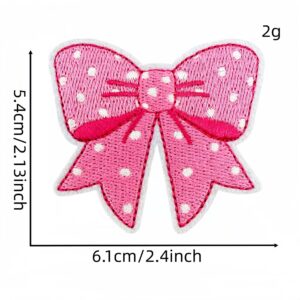 Pink bow cloth patch 7 #