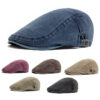 Wholesale Vintage Washed Wine Red Cotton Cap Summer Sunscreen Hat Fashion Accessory