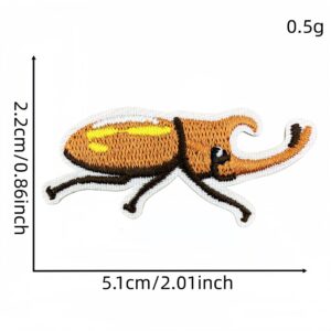 Colorful insect fabric patch #10
