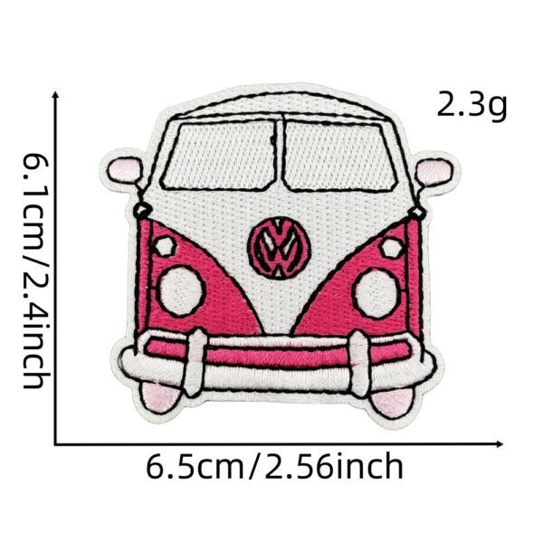 oly-0b6b8af1c007c54929d3437b7c778a69 Wholesale Pink Cartoon Heart Embroidered Patch Polyester Cloth Sticker DIY Accessory