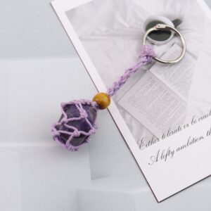 Amethyst keychain