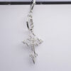 Wholesale Gothic Flame Hollow Cross Keychain Zinc Alloy Pendant Bag Charm Accessory