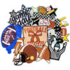 oly-0b8494d2a034daeeaa876b58114493ce Wholesale Stylish Embroidered Patches - Iron-On Rugby Baseball Gameday - Fashion Accessory for Shoes Hats