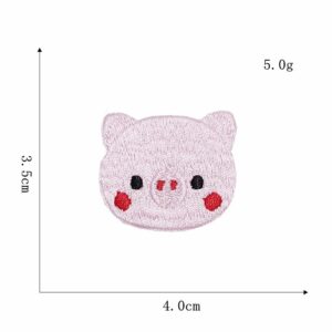 Big pig head cloth stickers 6#