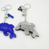 Wholesale Dolphin Rhinestone Keychain with Tassel, Stylish Bag Charm for Women, Boutique Resale Jewelry Accessory