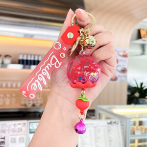 Oil-filled wind chime flower-Rose Red / Single OPP bag packaging
