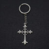 Wholesale Vintage Cross Rhinestone Keychain Zinc Alloy Antique Finish Bag Charm Boutique Resale