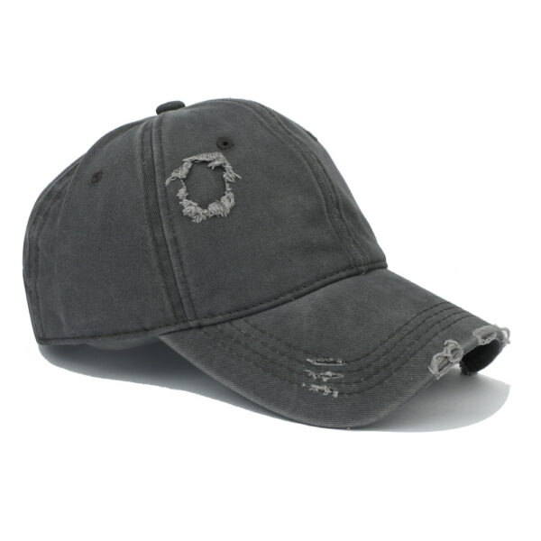 oly-0bd360066dbf497fb5dcfd6f1713871a Wholesale Ripped Tie Dye Baseball Cap Unisex Monochrome Summer Sun Hat, Fashion Accessory for Boutique Resale