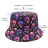 oly-0bdf73e0812c7df3cb1512eeb2ab4779 Wholesale Double Sided Colorful Skull Print Fisherman Hat for Outdoor Travel Sun Protection Fashion Accessory