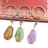 Wholesale Metal Keychain Pendant Vintage Wire Wrapped Design Trendy Bag Charm for Gift or Daily Use