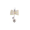 oly-0c0b96cc771a79acb61a0600854da3da Wholesale Pink Cloth Bow Heart Keychain Lolita Style Bag Charm with Handmade Beads Fashion Accessory