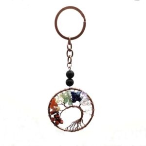 Bronze Curved Keychain
