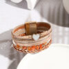 oly-0c218eeb857c93bf0480d8f6872396a3 Wholesale Woven PU Leather Heart Bracelet with Rhinestone Accents Unisex Business Gift Jewelry Accessory