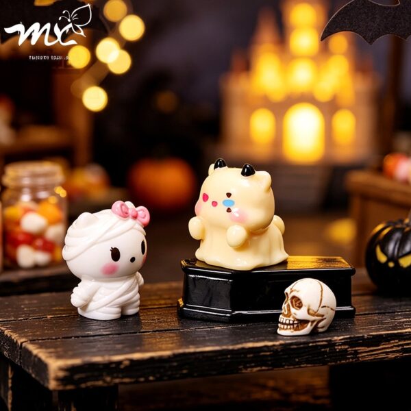 oly-0c5b13dc00265a850975a03733a9d44e Wholesale Resin Halloween Cat Ghost Ornament DIY Desktop Decor Decorative Accent