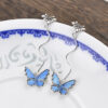 oly-0c7b9ecd004b2e180c7e4770052ff5a8 Wholesale Retro Butterfly Drop Earrings Vintage Metal Jewelry Fashion Accessory for Party