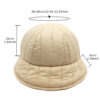 oly-0c81dab9ebb5fe2aa47e064d0810729c Wholesale Down Cotton Winter Fisherman Hat Korean Style Solid White Warm Adjustable Fashion Resale