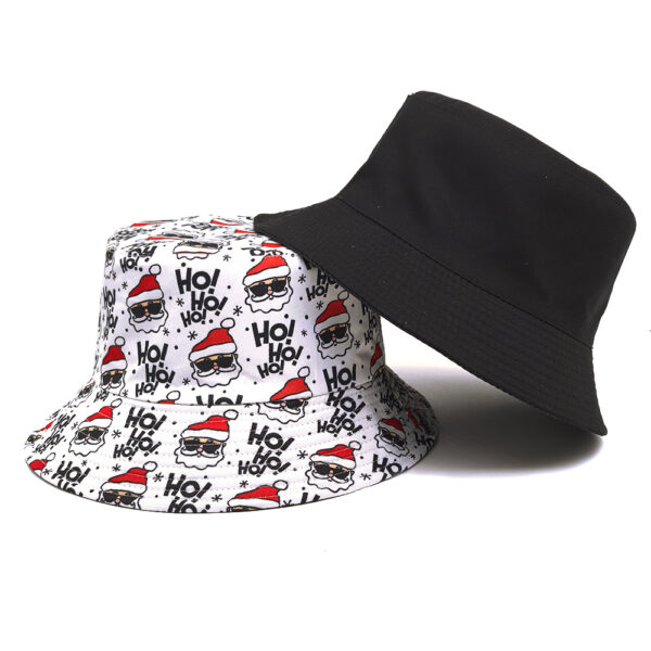 oly-0cb63b5474f6de9a19c7f9730dfc00fa Wholesale Stylish Christmas White Fisherman Hat Sunscreen Double Sided Fashion Accessory