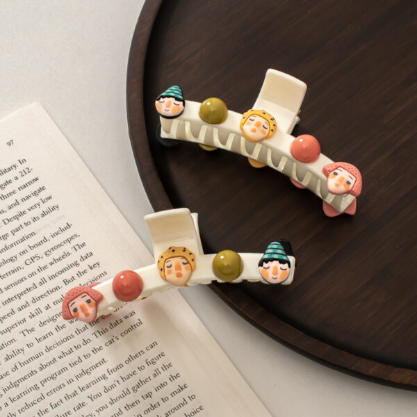 oly-0cb6fb7d2025c1608a3a83cb1796e865 Wholesale Korean Cartoon Plastic Hair Claw Clip Handmade Cute Pattern for Women, Boutique Hair Accessory