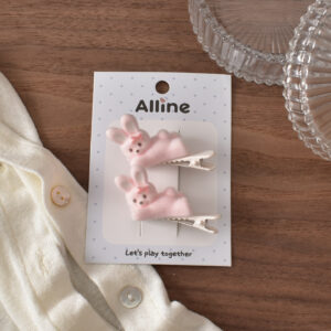 #8 Flocked Lying Rabbit - 2pcs
