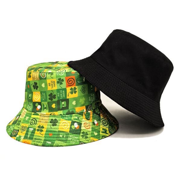 oly-0ccc172c7491b89ff528a034a2584948 Wholesale Trendy Irish Clover Reversible Fisherman Hat with Sun Protection for Men Women