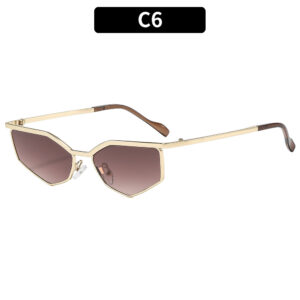 C6-Gold-framed tea gray sheet