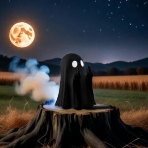 Middle finger ghost [black]