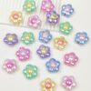 oly-0cefac332aff99efa7afdbfc596d3be3 Wholesale Sweet Candy Color Acrylic Flower Beads 5 Petal Shape Loose Beads for DIY Keychain Bag Charm and Jewelry Making Supplies