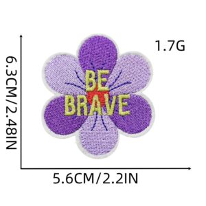 Purple cloth stickers 4#