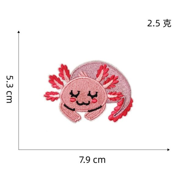 Wholesale Cute Cartoon Animal Embroidered Patches Polyester Thread Applique for Shoes Hats Fashion Accessory Gift