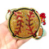 oly-0d36fcaae7a8e3af887456f329e76395 Wholesale Sequins Baseball and Bow Embroidery Patches Iron-On DIY Fashion Accessory