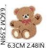 oly-0d53087981811ea96b2d575e4b551768 Wholesale Cute Little Bear Embroidery Patch Polyester Thread Everyday Use Decorative Accent