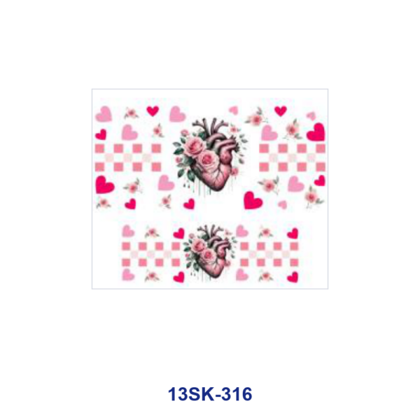 Wholesale 8pcs Gothic Heart Rose Mini Cup Keychain Sticker