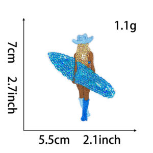 Heated glue gun - blue - girl