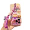 Wholesale Flocked Lily Keychain Pendant Soft Glue Gift Bag Charm Car Key Accessory